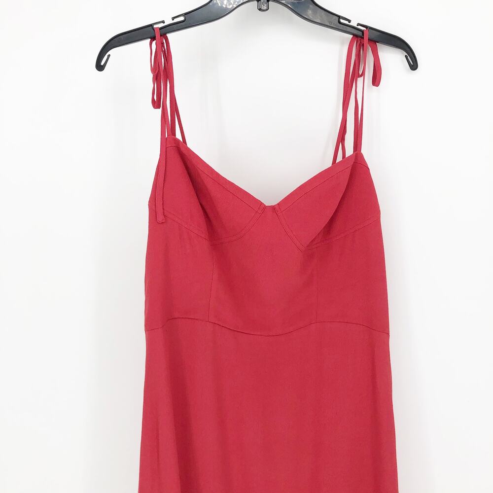 Sunday Best Women's Maxwell Dress Large Bustier Ruffle Smocked Adjustable Ties - Picture 4 of 10